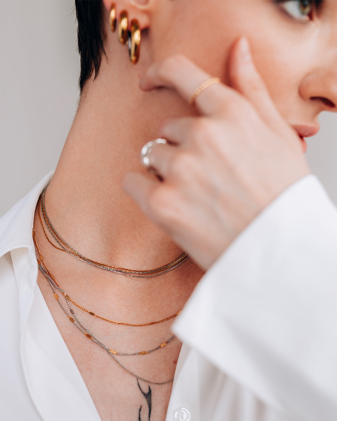 Cadrin Collier Deux Tons