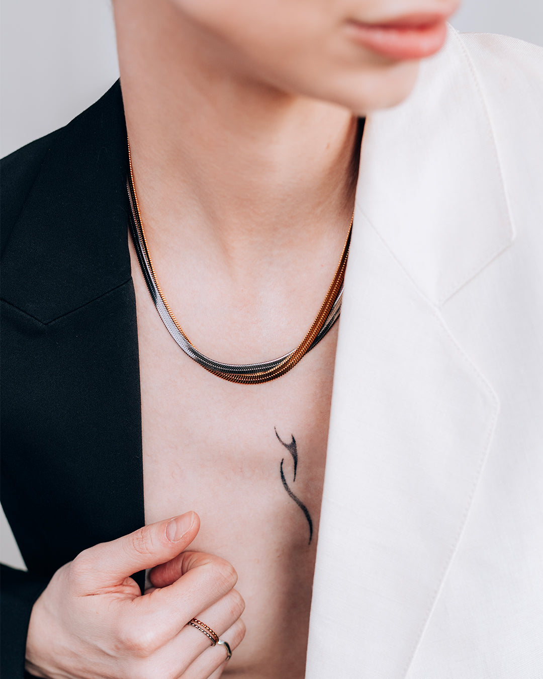 Conda Collier Deux Tons