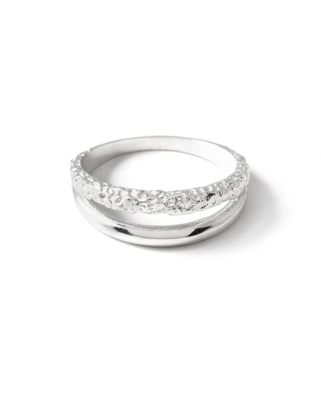 Dopio Bague Argent Sterling