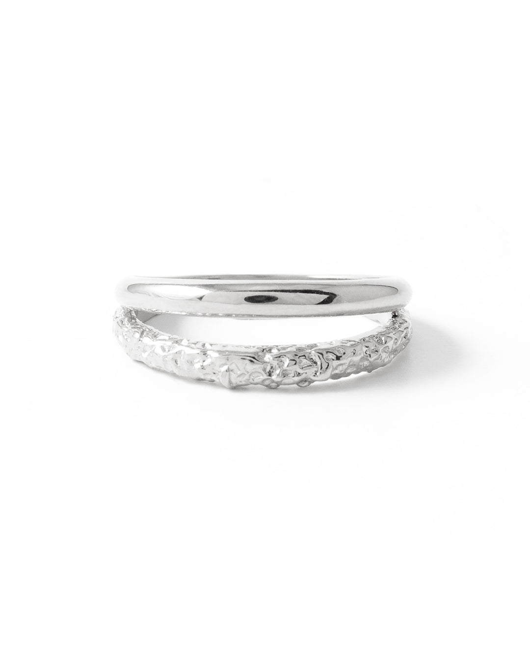 Dopio Bague Argent Sterling