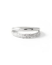 Dopio Bague Argent Sterling