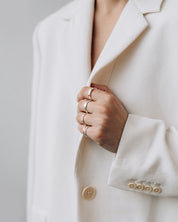 Sillon Bague Argent Sterling