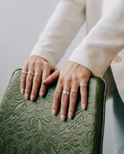 Sillon Bague Argent Sterling