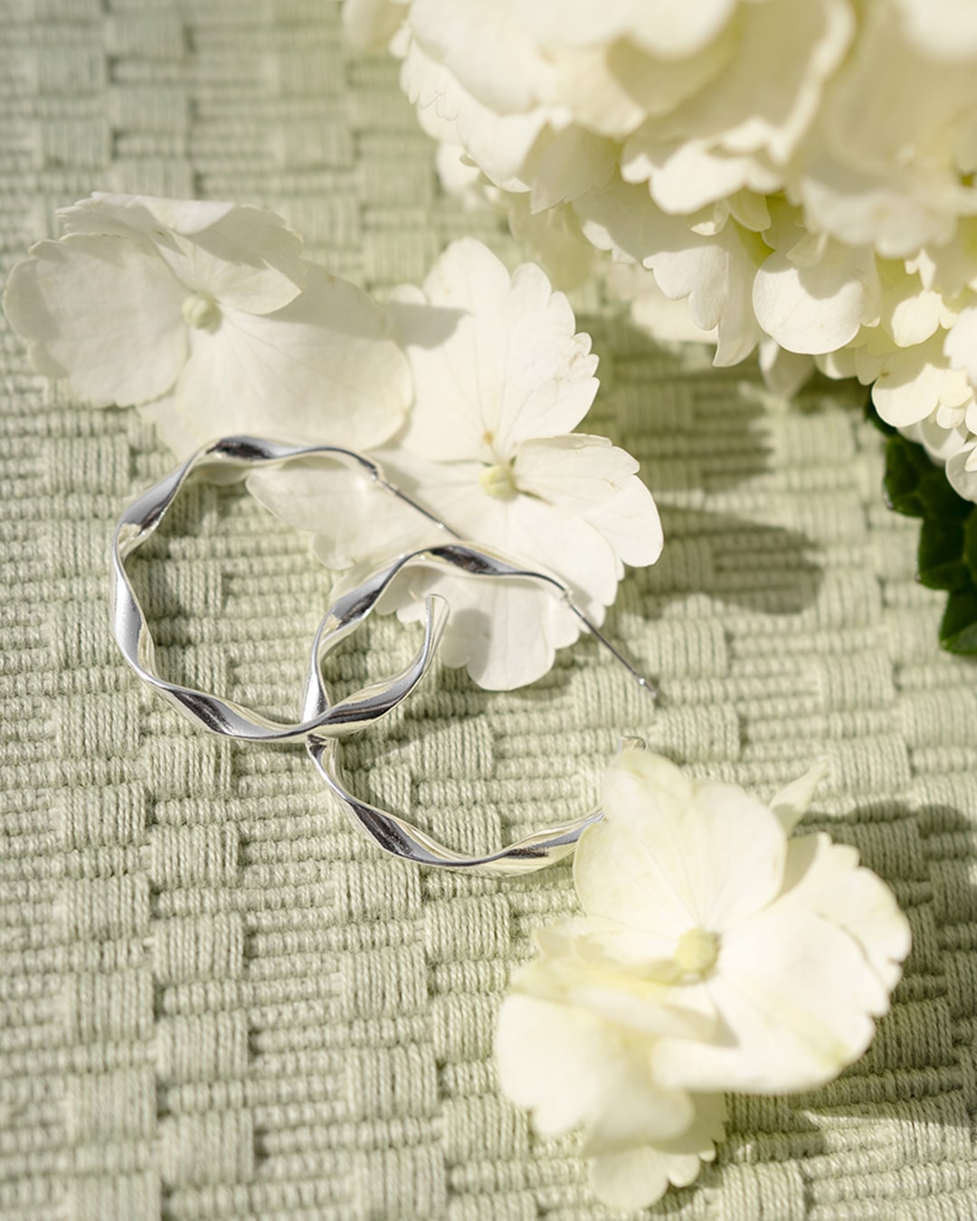 Twist Boucles d'oreilles Argent