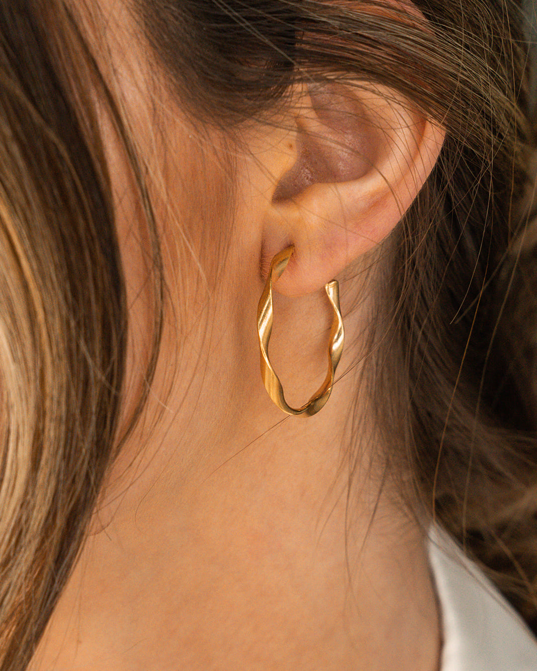 Twist Boucles d'oreilles Or