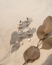 Biwa Boucles d'oreilles Argent