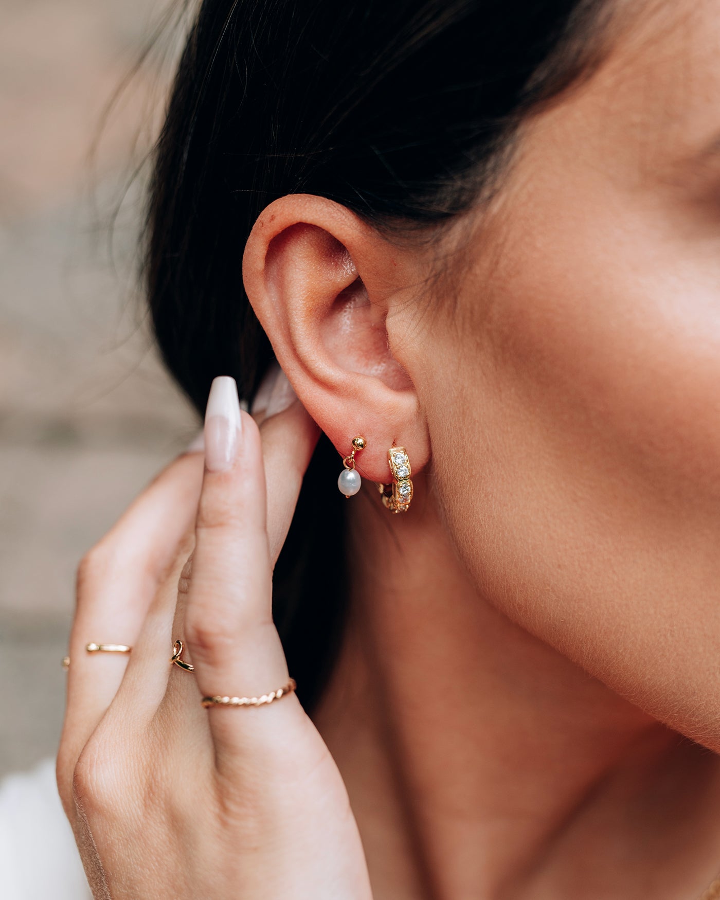 Cruz Boucles d'oreilles Or