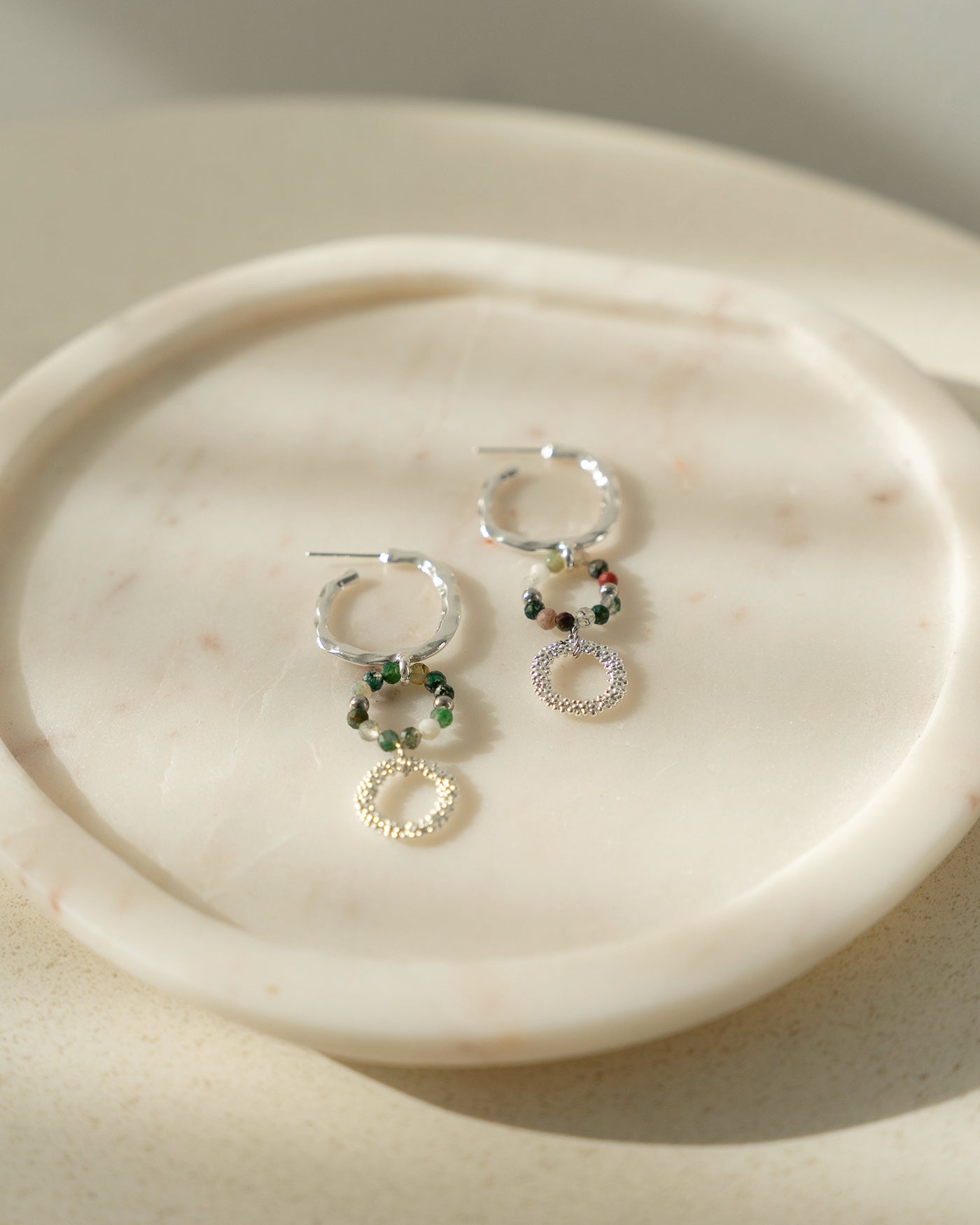 Emery Boucles d'oreilles Argent