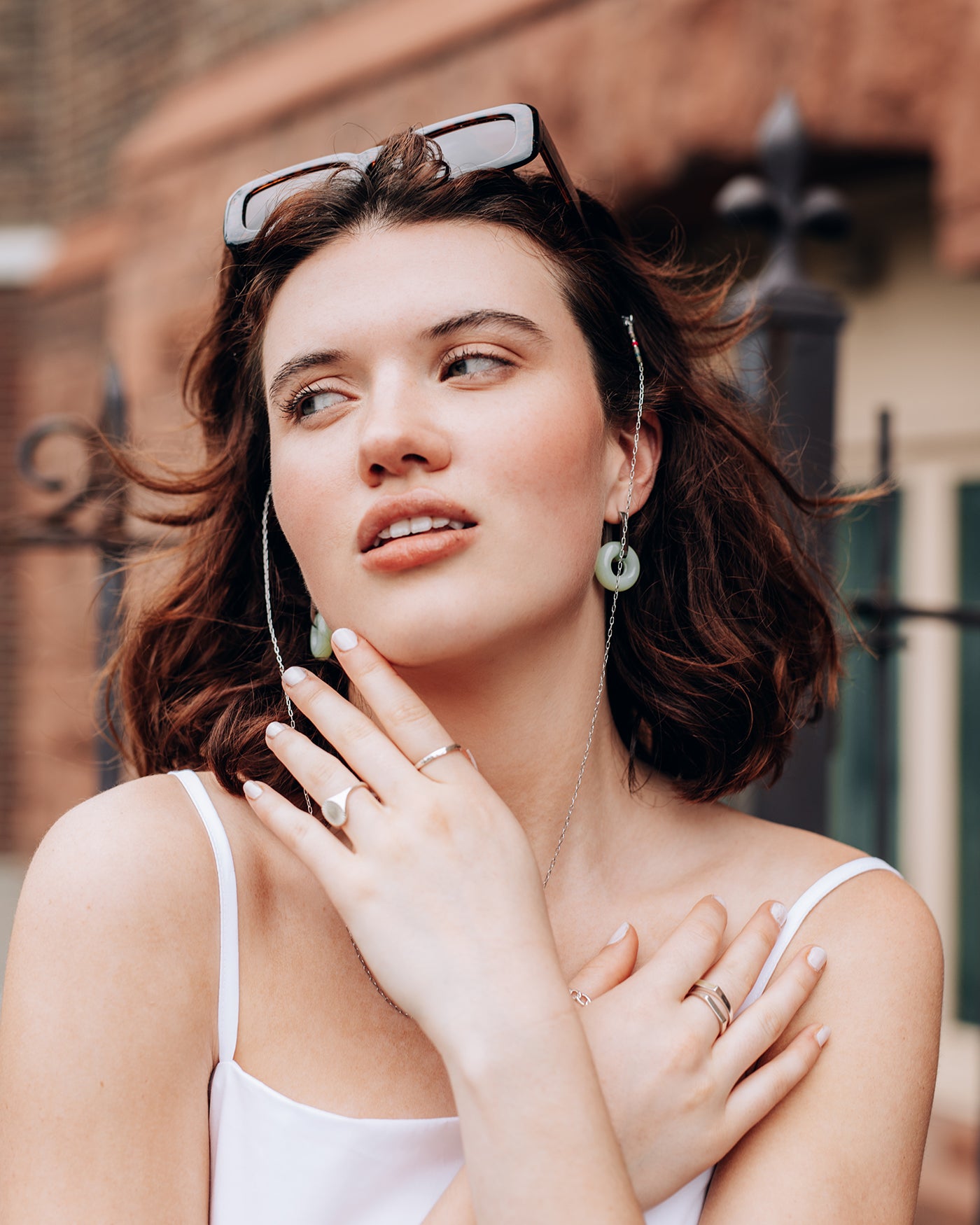 Aura Boucles d'oreilles Argent