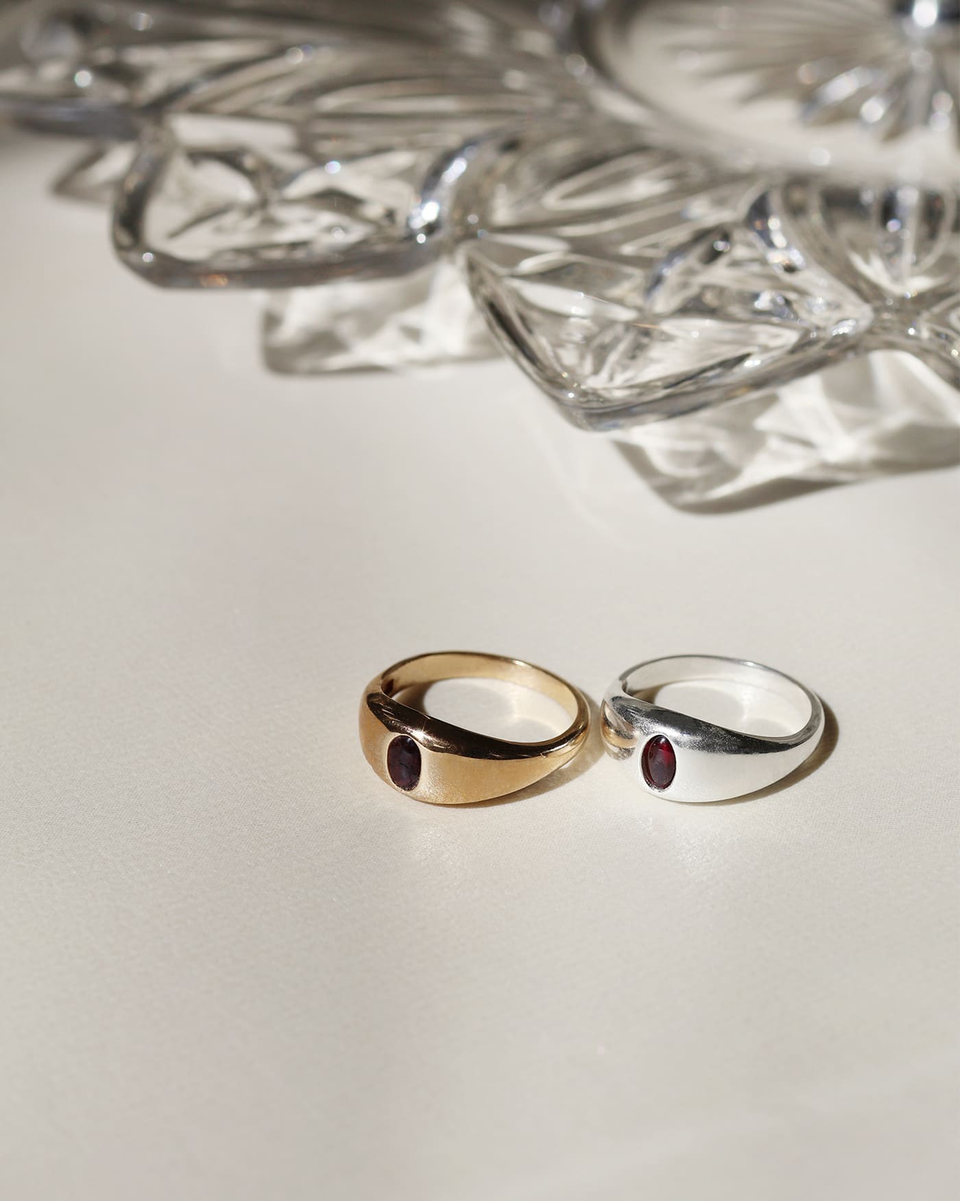 Carmin Bague Or Vermeil