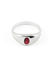 Carmin Bague Argent Sterling