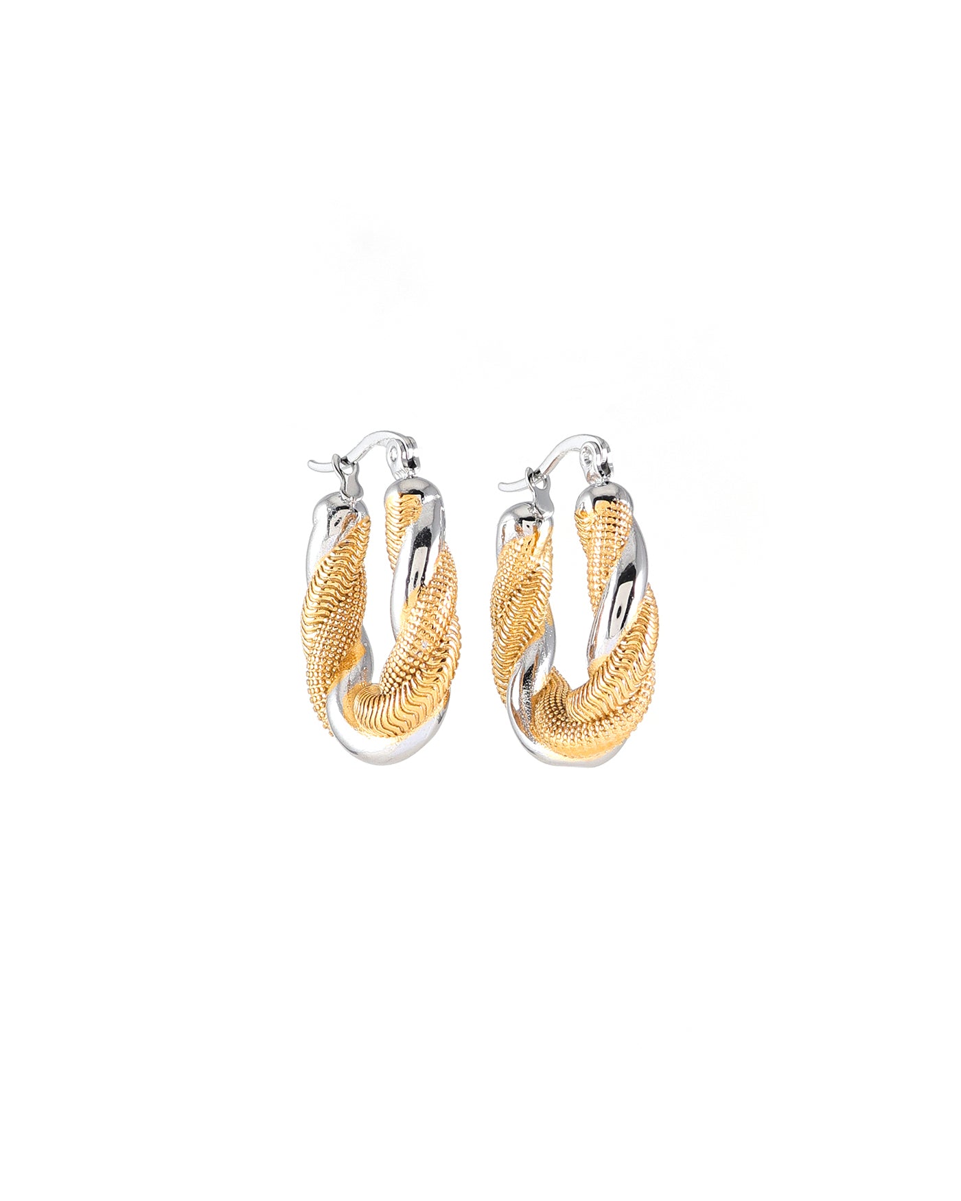 Alliance Boucles D'Oreilles Deux Tons