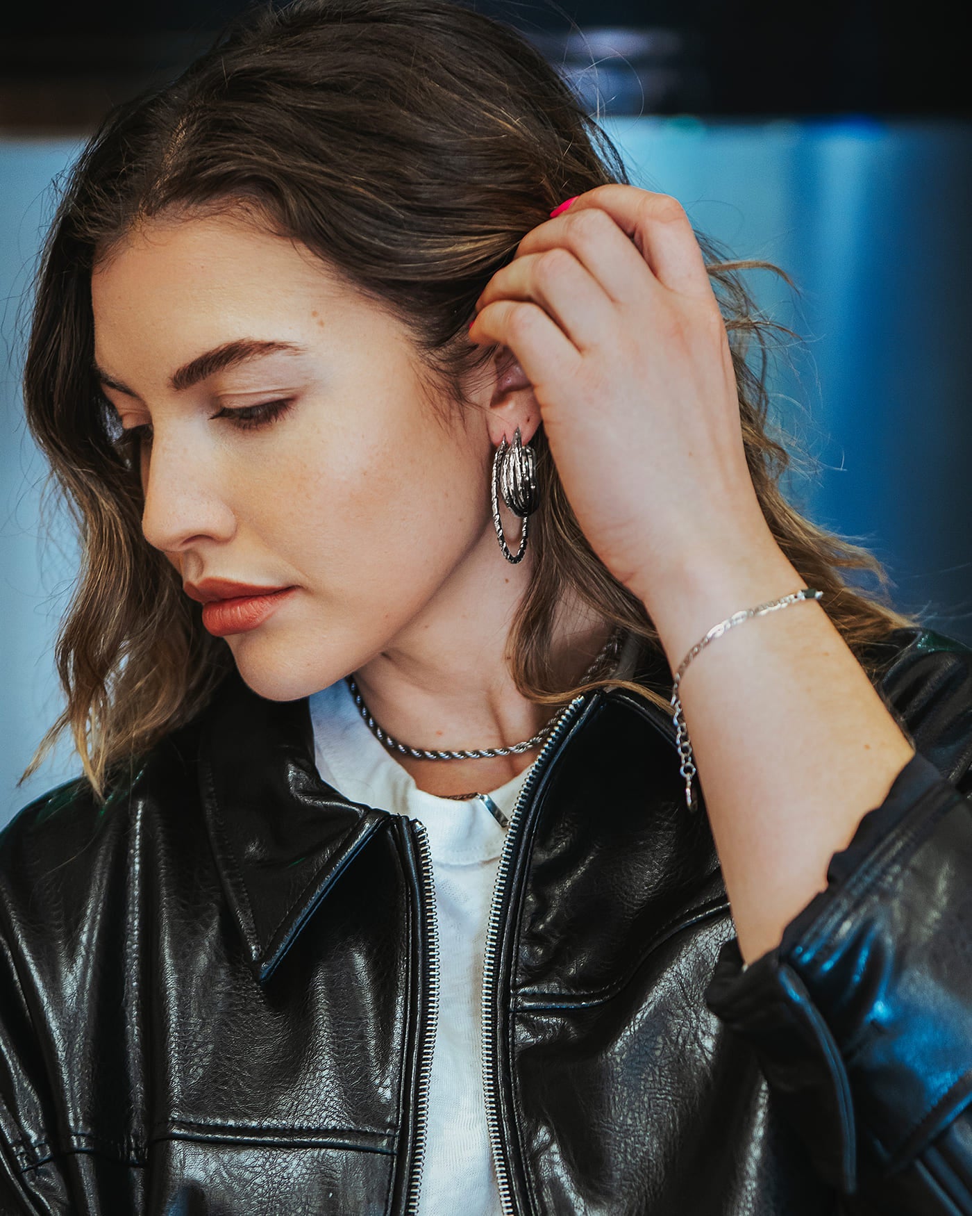 Triplet Boucles d'oreilles Argent