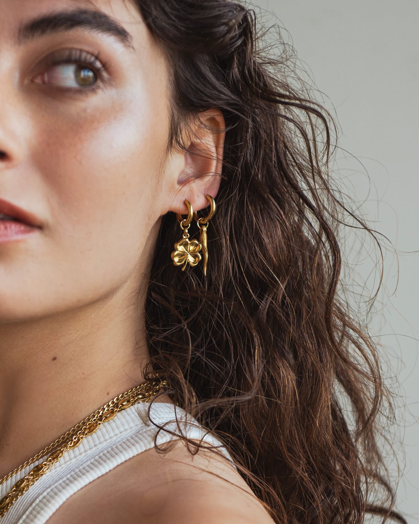 Chance Boucles d'oreilles Or