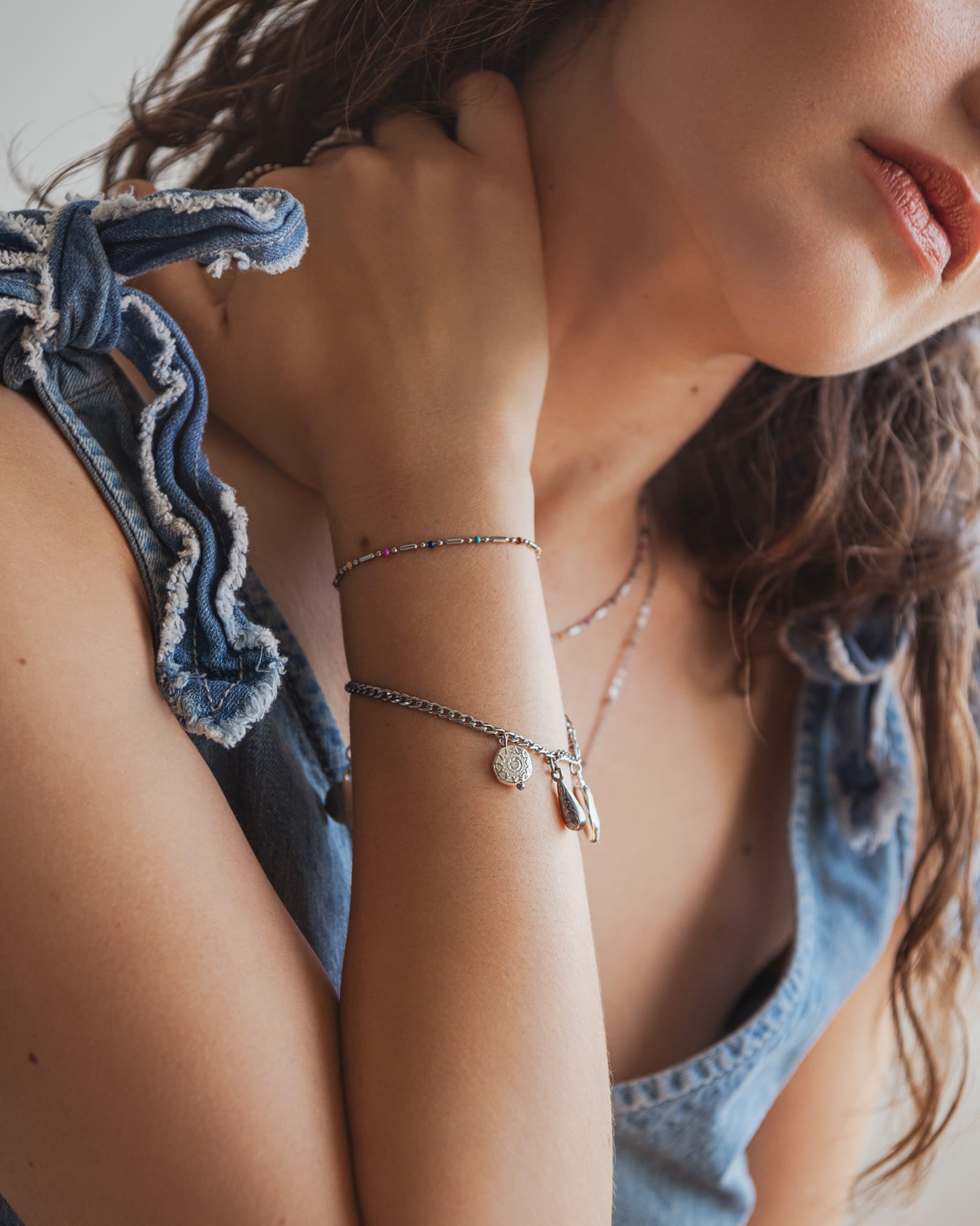 Confetti Duo De Bracelets Argent