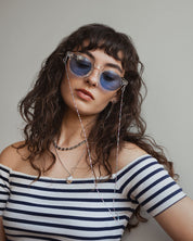 Iris Chaîne De Lunette Argent