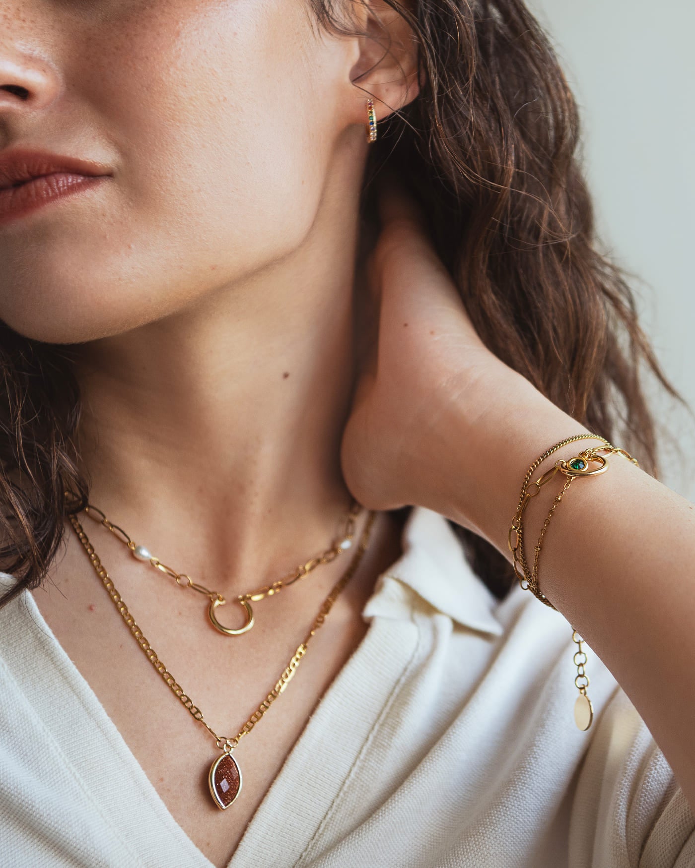 Caravina Boucles d'oreilles Or