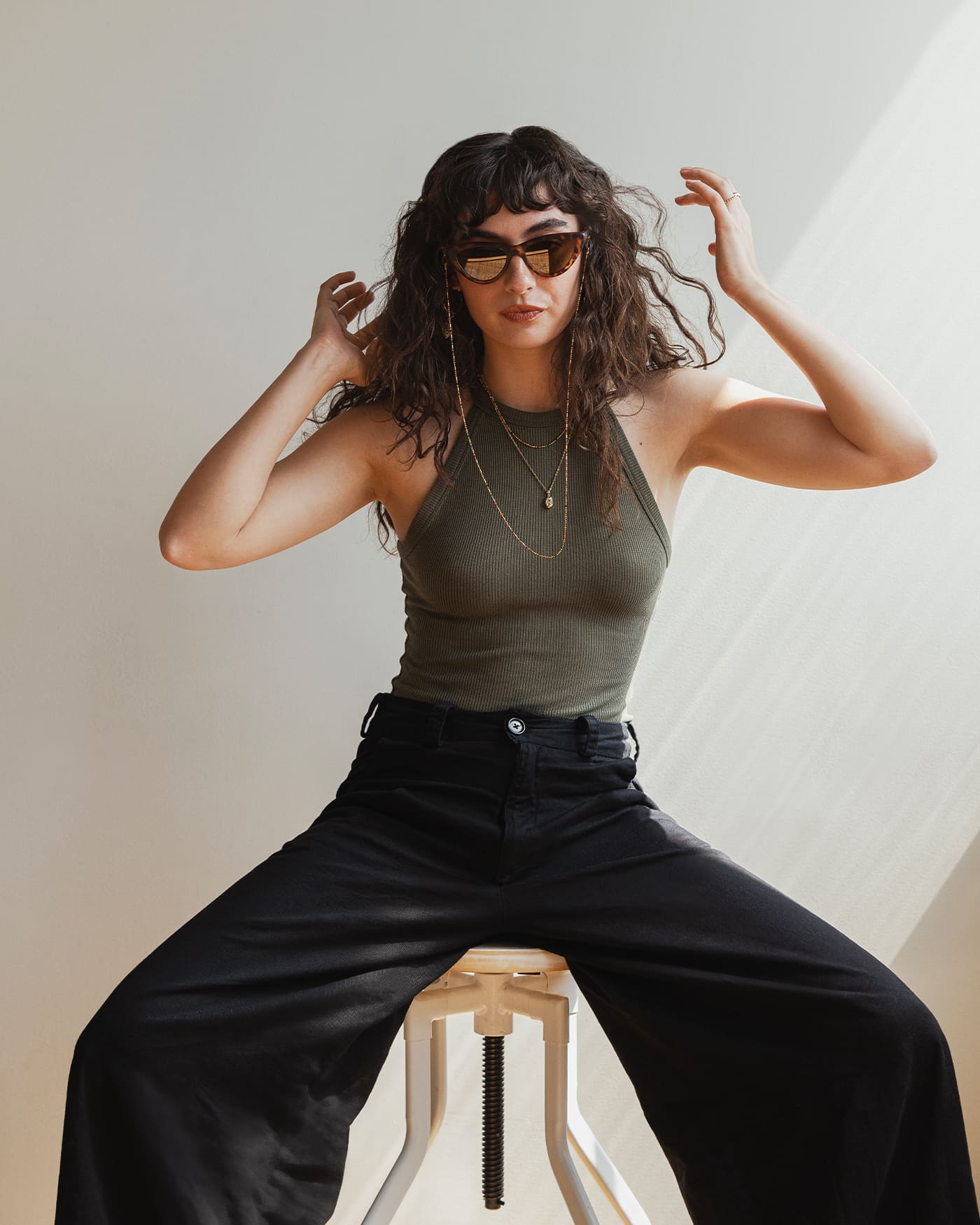 Iris Chaîne De Lunette Or