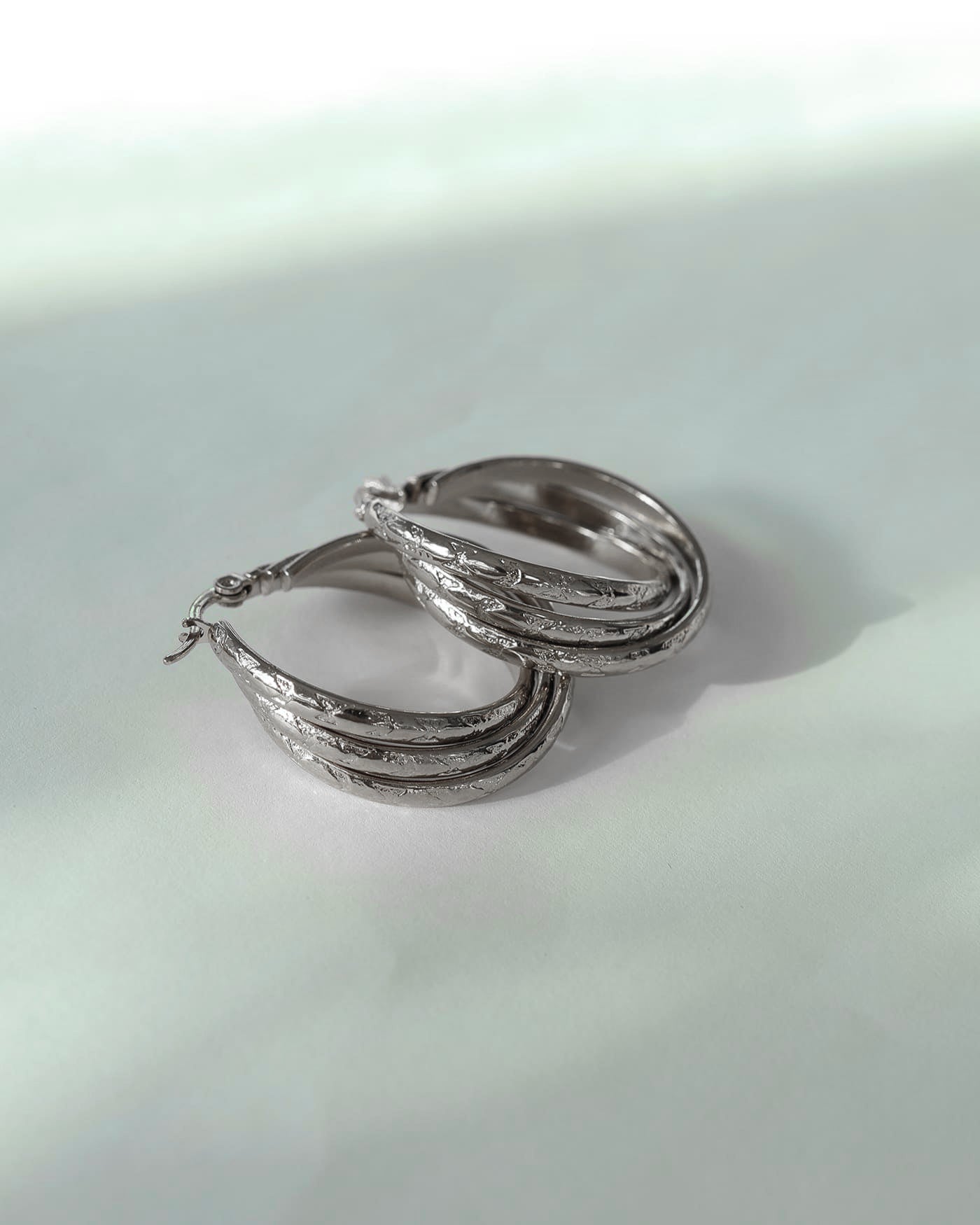 Triplet Boucles d'oreilles Argent