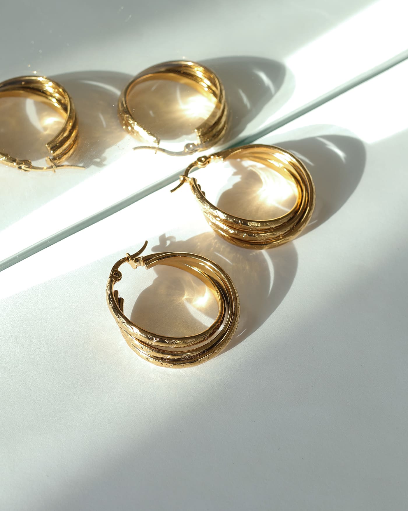 Triplet Boucles d'oreilles Or