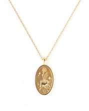 Vierge Collier Zodiaque Or