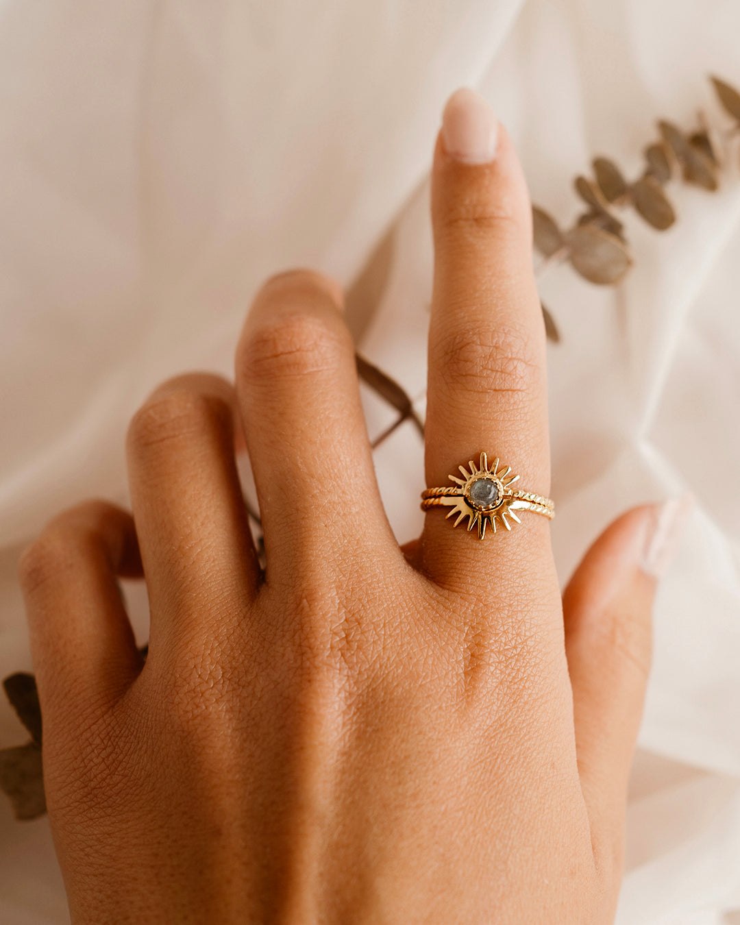 Solar Bague Or Vermeil