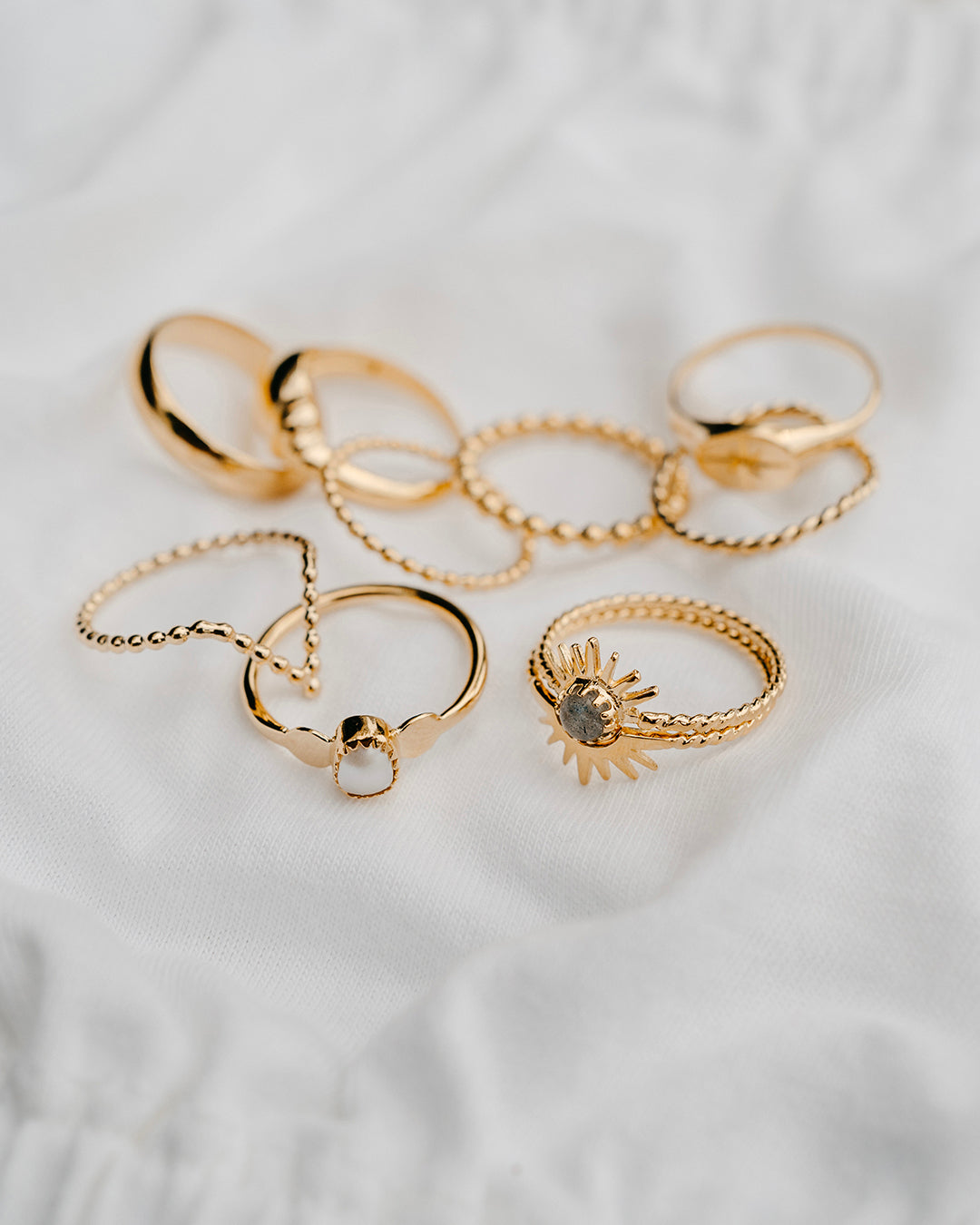 Solar Bague Or Vermeil