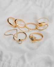 Solar Bague Or Vermeil