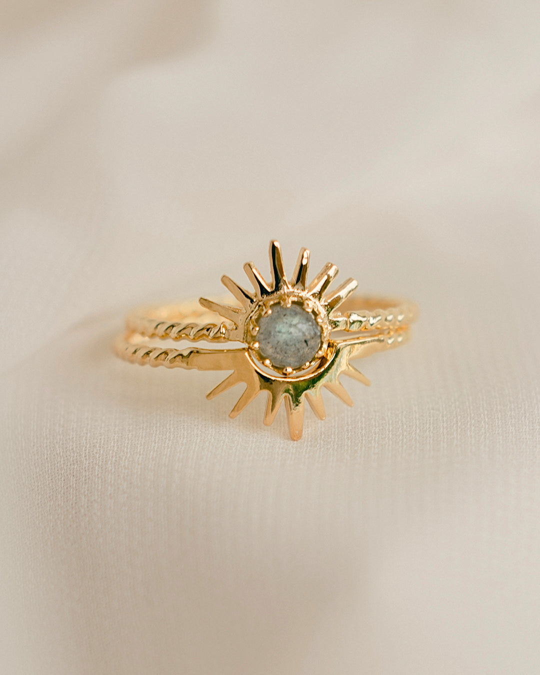 Solar Bague Or Vermeil