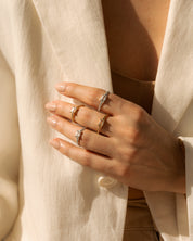 Sauge Bague Argent Sterling