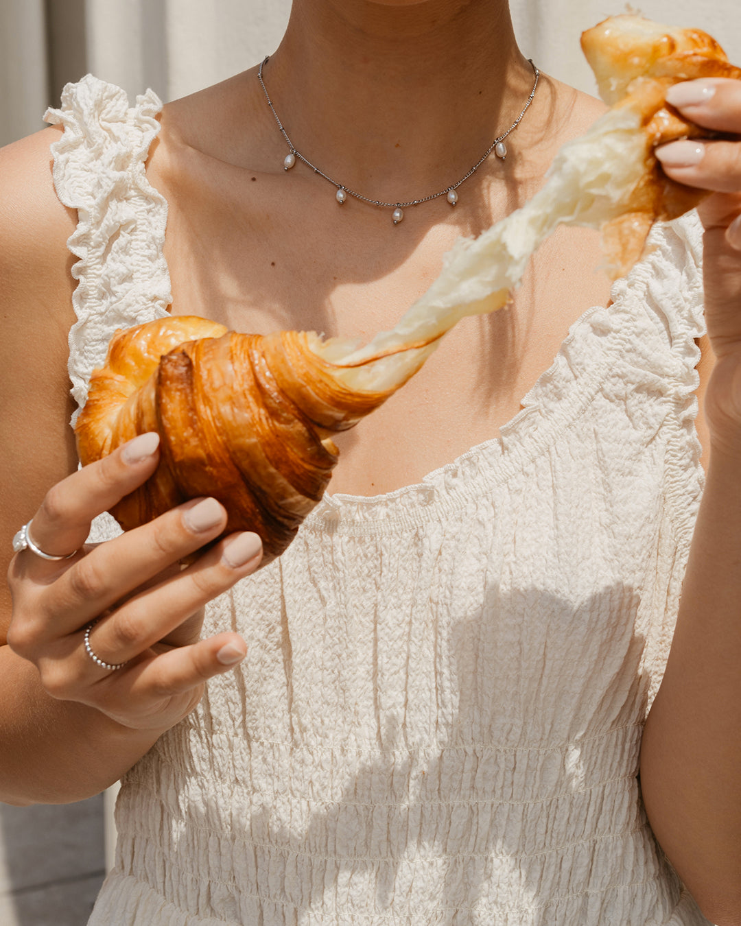 Perlu Bague Argent Sterling