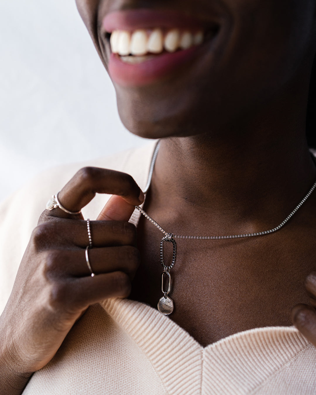 Perlu Bague Argent Sterling