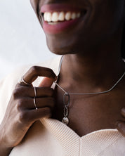 Perlu Bague Argent Sterling