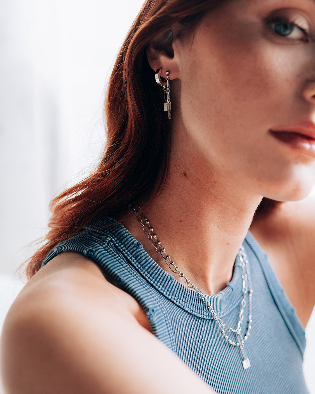 Plaza Silver Earrings