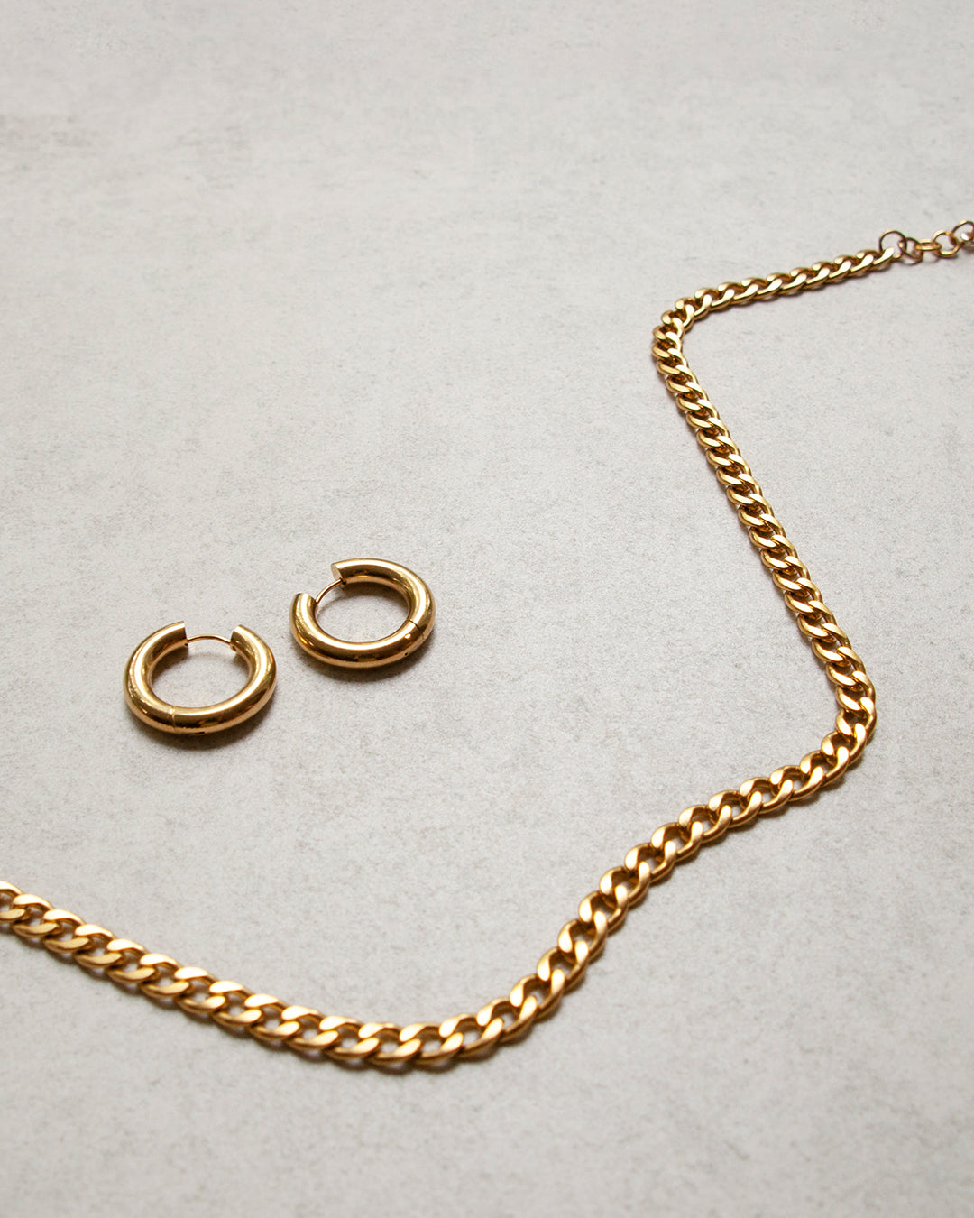 Hugo Gold Hoop Earrings