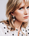 Colada | Silver Encircled Baroque Pearl Earrings