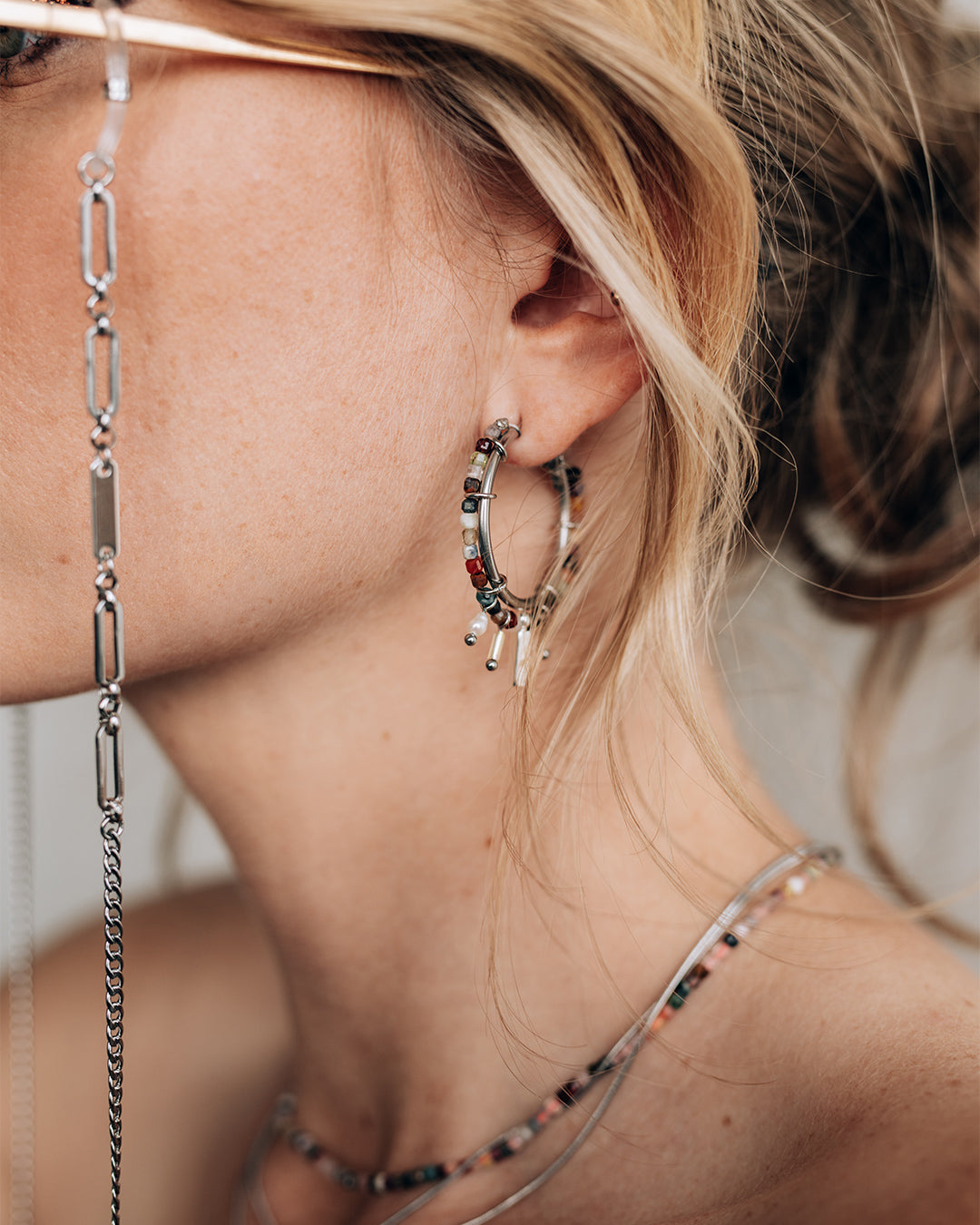 Pivoine Silver Necklace