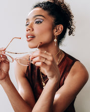 Frame Gold Glasses Chain