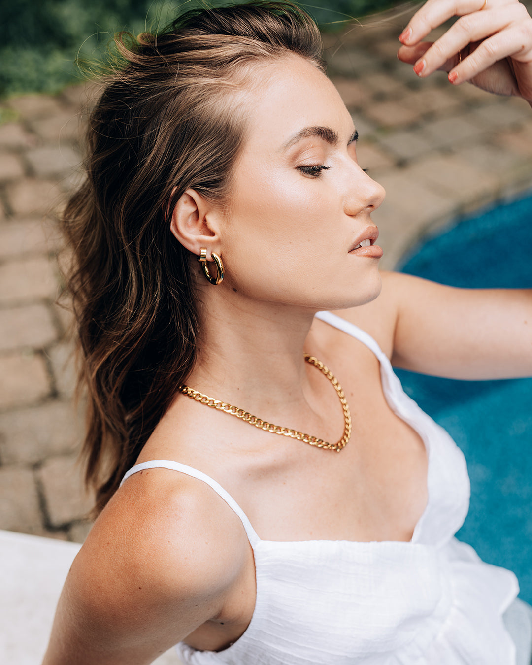 Hugo Gold Hoop Earrings