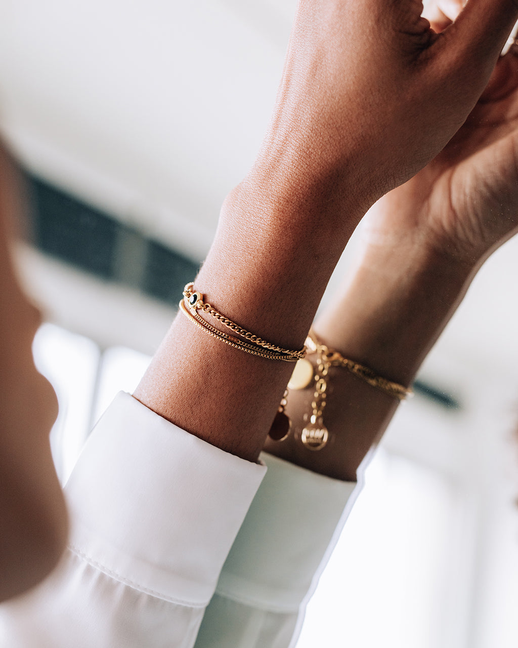 Beryl | Gold Multi-Strands Charm Bracelet