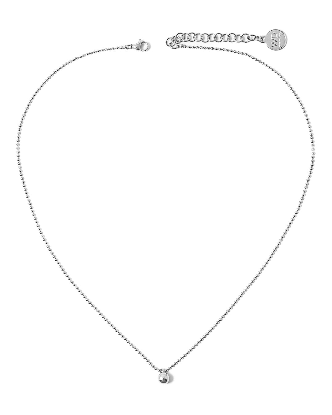 Bola collier argent