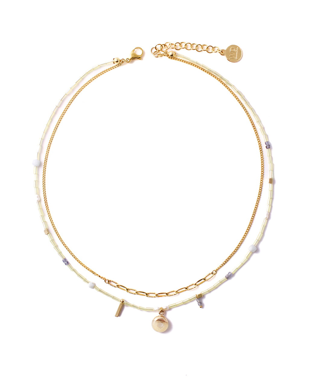 Donovan | Gold Beads And Pendants Layered Necklace