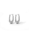 Pipe | Boucles D'Oreilles Anneaux Ovales Charnues Or