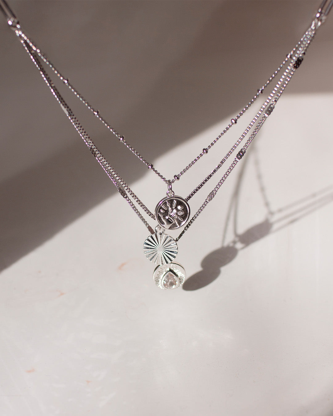 Groove Silver Necklace