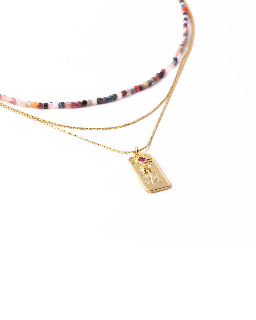 Pivoine Gold Necklace