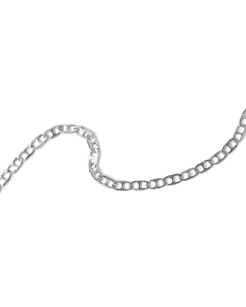 Raquel | Silver Flat Links Belly Chain