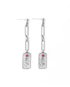 Rosato | Silver Chain And Medallion Earrings