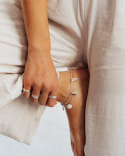 Shelly Silver Anklet