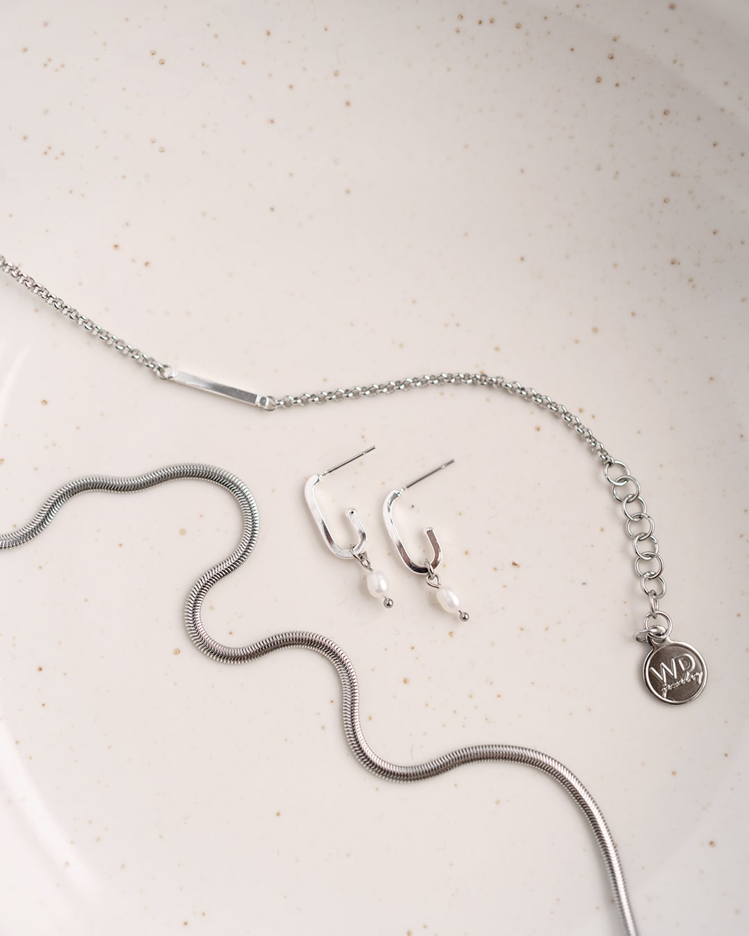 Zeta Silver Earrings