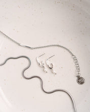 Zeta Silver Earrings